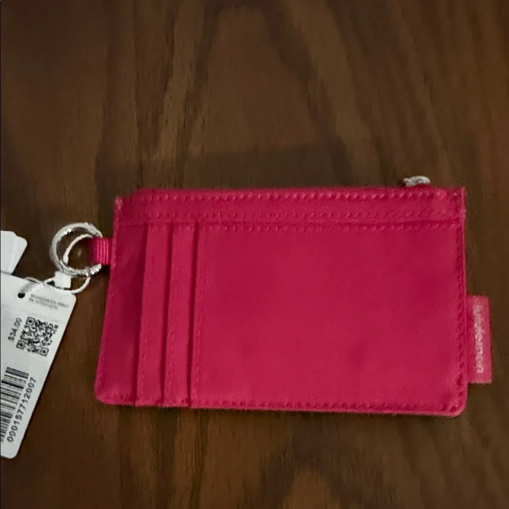 lululemon athletica Hot Pink Card Zip Wallet - Picture 2 of 4